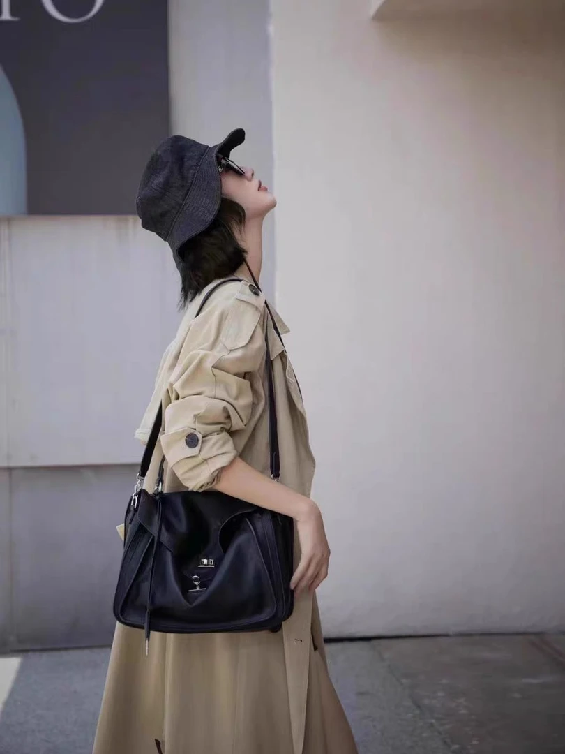 【李溯小众轻奢女包】[H421-460]女士腋下单肩斜跨轻奢潮流肩包真皮