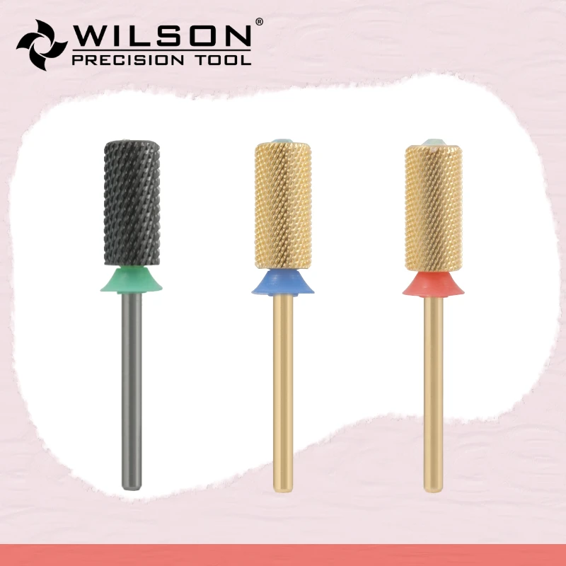 惠而顺6.6直筒内凹镶钻安全型美甲打磨头