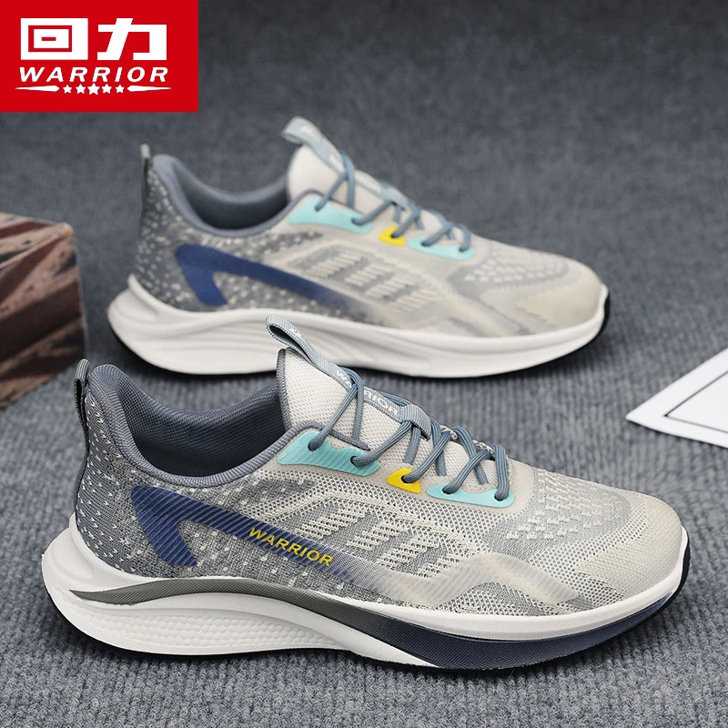 回力男鞋新款春季飞织透气薄款防臭休闲男士百搭运动跑步帆布板鞋