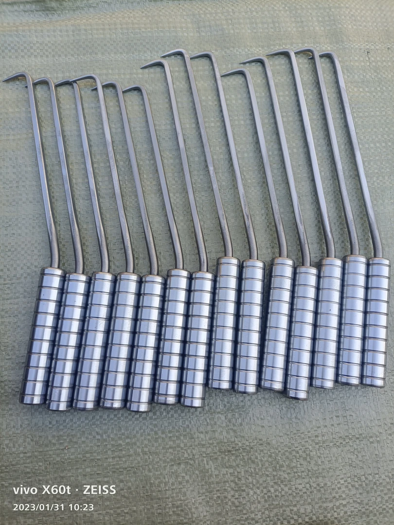 际能新品白钢手柄桩芯钢方杆钢筋钩 优质白钢手柄 硬度高耐敲打