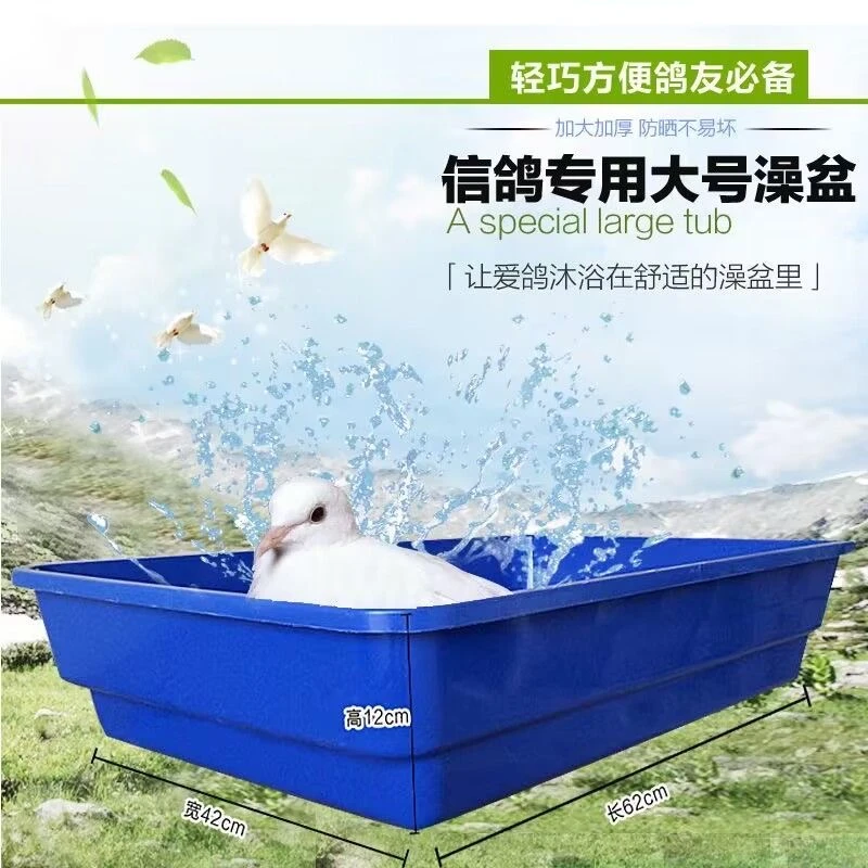 鸽子用具鸽子洗澡盆加大加厚浴盆赛鸽专用洗澡盆信鸽用品用具鸽具