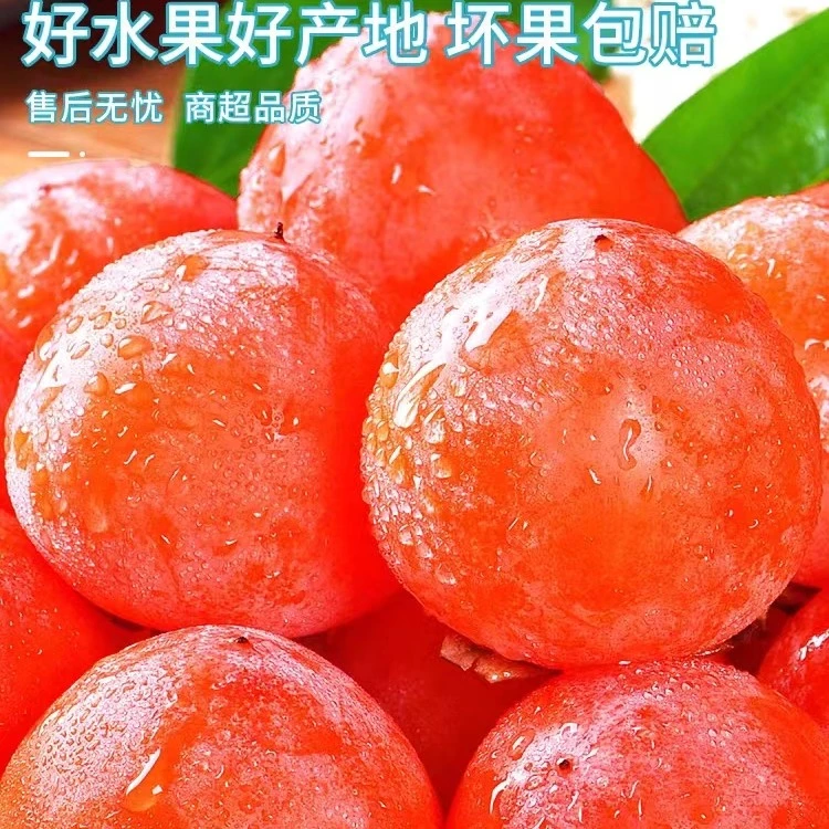 流心火晶蜜柿山西火晶柿子纯甜爆汁皮薄晶透新鲜产地直发流汁流蜜