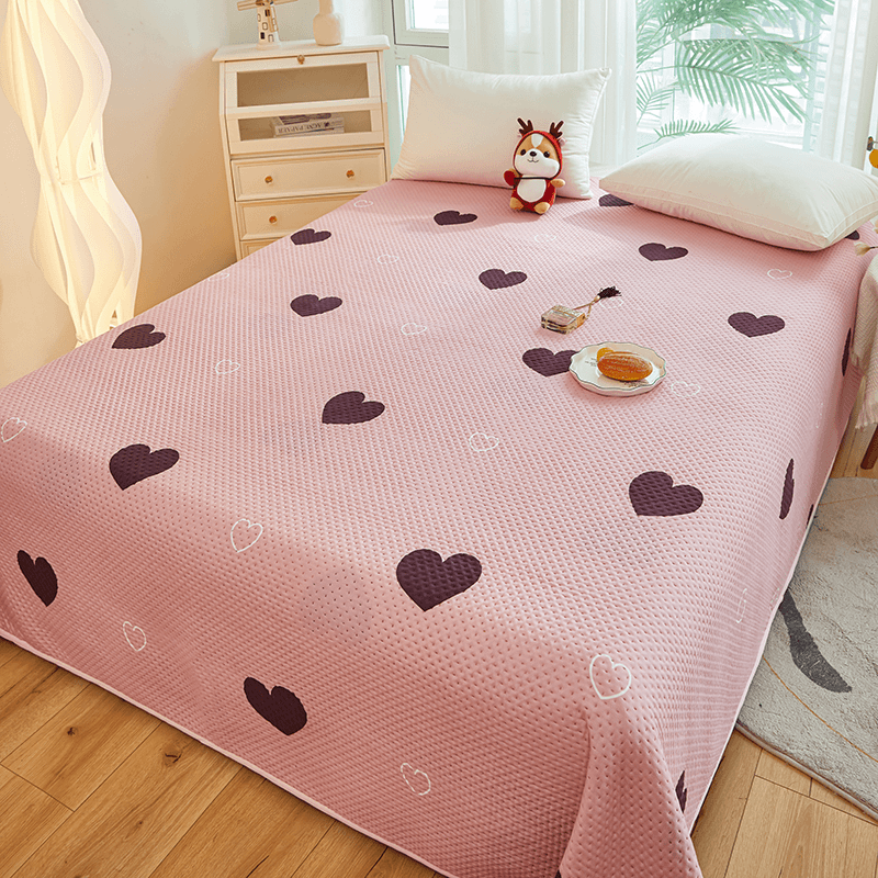 加厚夹棉床盖四季通用多功能榻榻米床单床垫子褥子双面防滑可机洗