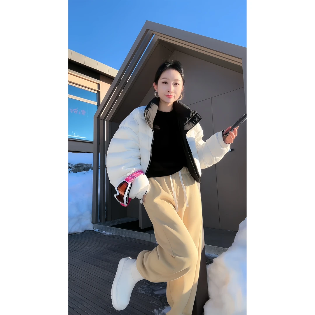 DR杨圣坤+2024新款 冬日壁炉'冬季百搭直筒加绒休闲裤GF2411-2702