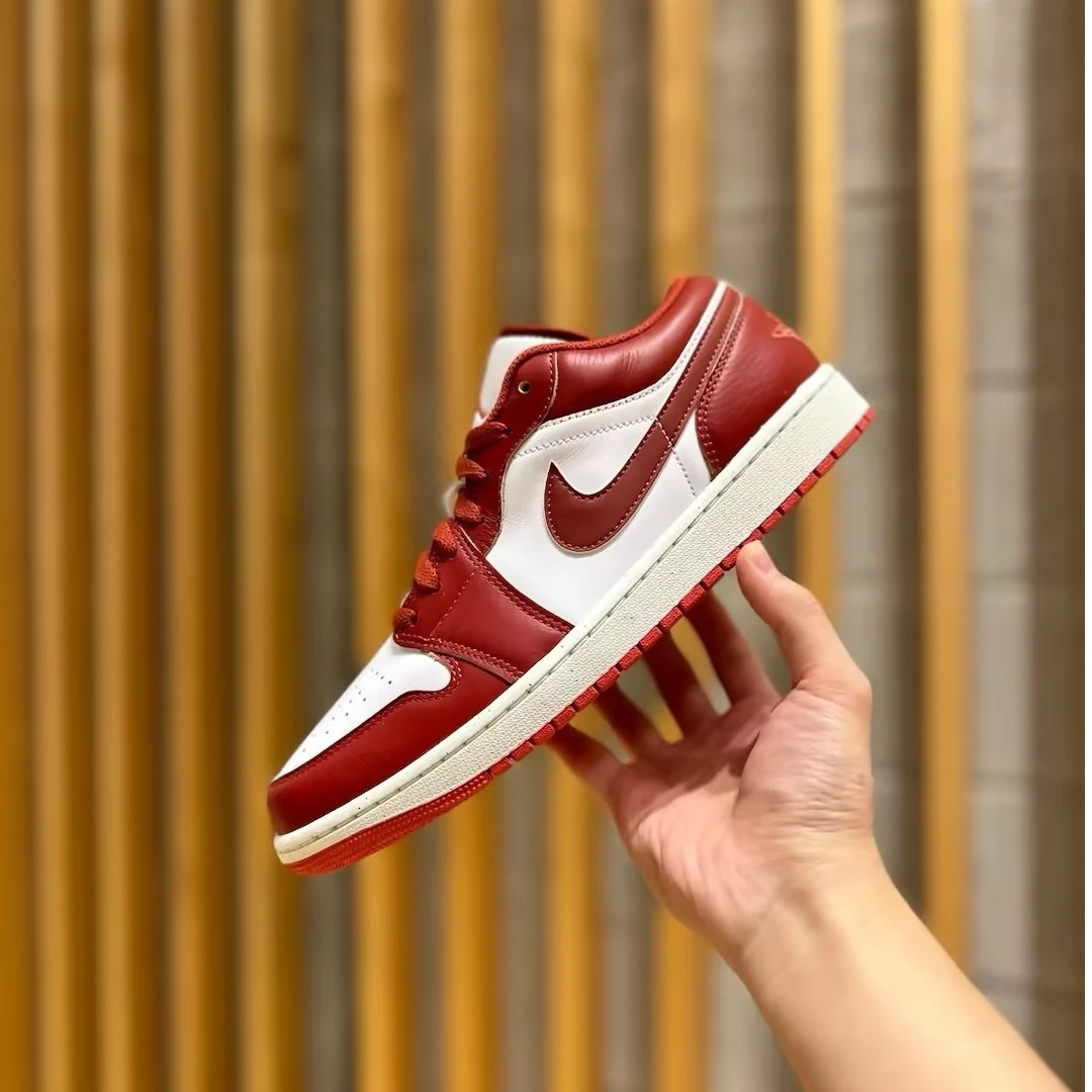 【门店专属】男子AJ1 Low 休闲鞋 红色  FJ3459-160