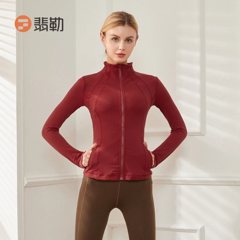 Fieder/翡勒瑜伽创举外套运动长袖跑步拉链瑜伽服FL-SCJ726