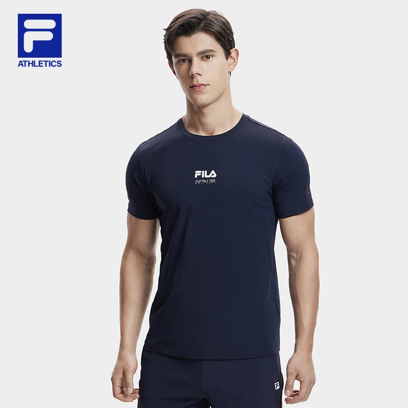 Fila/斐乐【夏季修身凉感】运动时尚透气休闲跑步短袖A11M421120F