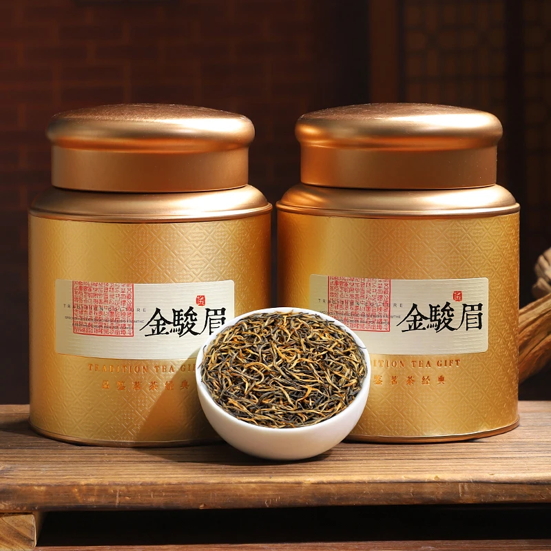 金骏眉红茶芽中芽特级正宗武夷浓香型2025新茶养胃茶叶罐装礼盒装