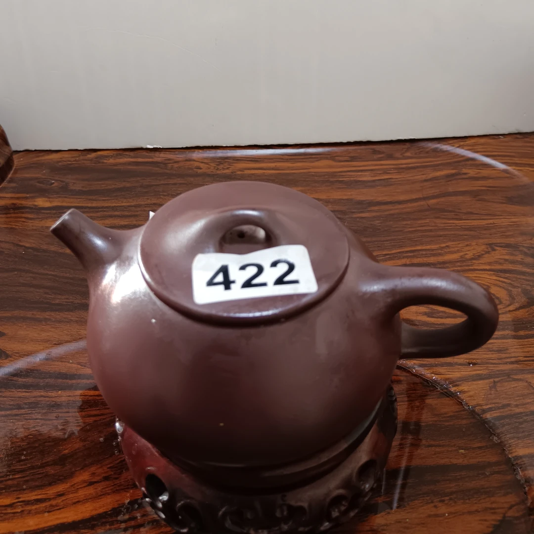 宜兴原矿紫茄泥柴烧全手工石瓢390cc大品紫砂壶泡茶壶茶具纯手工
