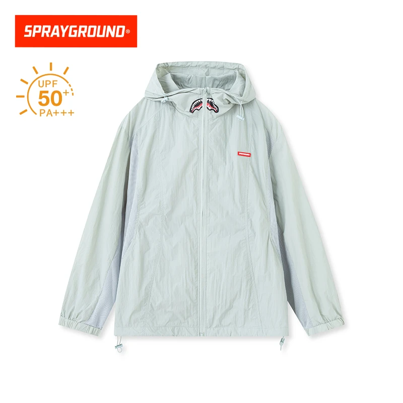SPRAYGROUND 鲨鱼嘴防晒夹克upf50+运动风薄荷曼波XB WE021106