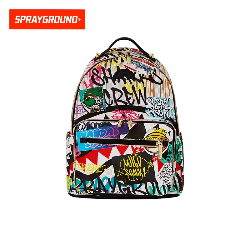 SPRAYGROUND鲨鱼嘴潮流涂鸦背包书包户外防水XBW1035710