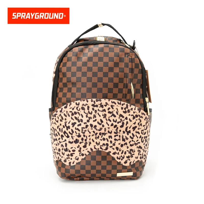 SPRAYGROUND鲨鱼嘴棋盘格系列双肩包百搭潮流新款XB W0735724