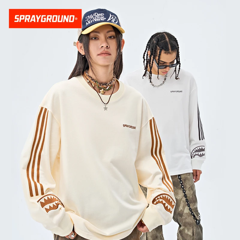 SPRAYGROUND 鲨鱼嘴卫衣T恤长袖美式圆领套头秋季XB WE030901