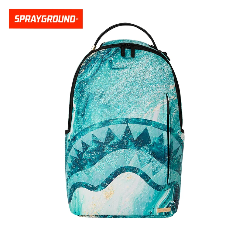 SPRAYGROUND鲨鱼嘴蓝色韩版液体双肩包潮流户外防水XB W1045735