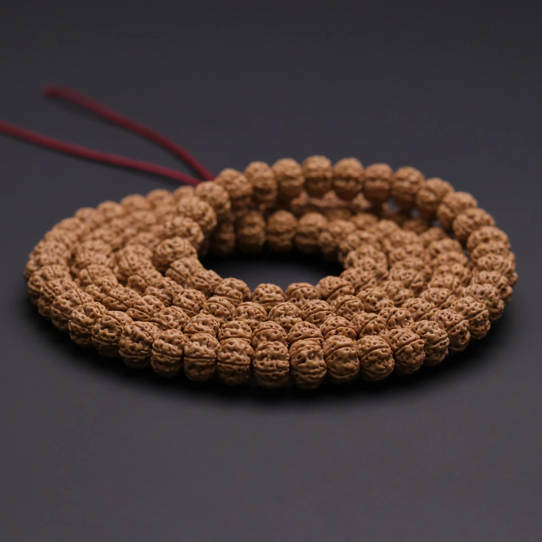 S6555【梅花老龙王】定制老树平头尾凹底梅花小金刚108长串