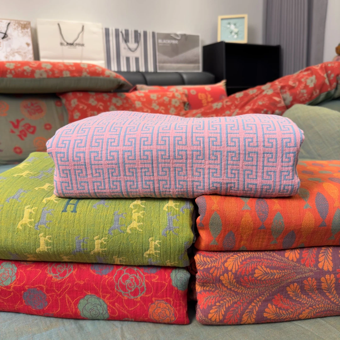 【双层纱】孤品床单！全棉色织提花双层纱母婴A类柔软亲肤换洗单床单