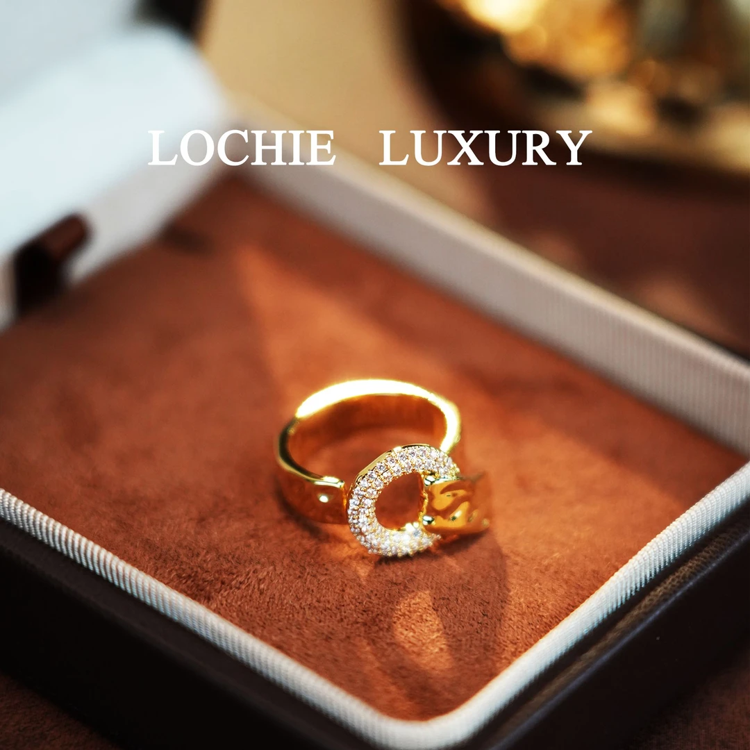 铜合金锆石戒指 L1507【埃及古迹】满钻皮带扣食戒指