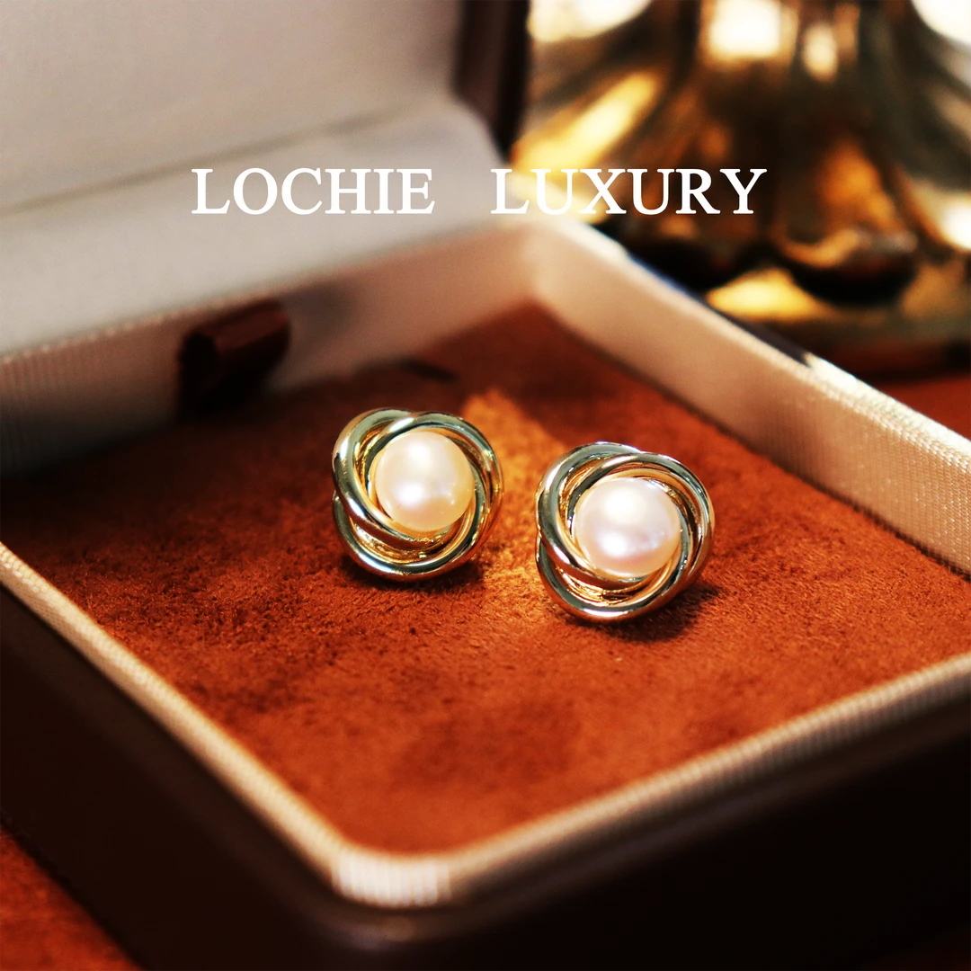 铜合金耳饰 Y027【波丝蜜语】法式简约气质珍珠耳钉