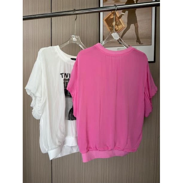 7213品牌撤柜女装kk夏季时尚百搭宽松气质雪纺上衣