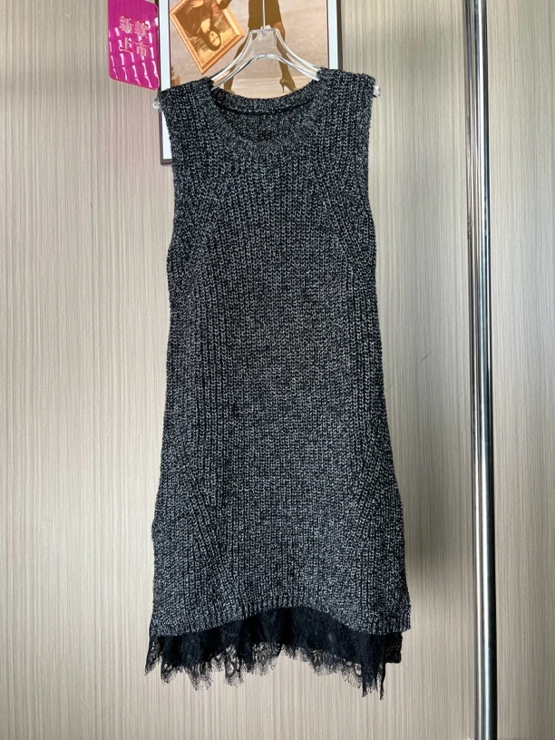 1122品牌撤柜女装时尚无袖设计款两件套连衣裙