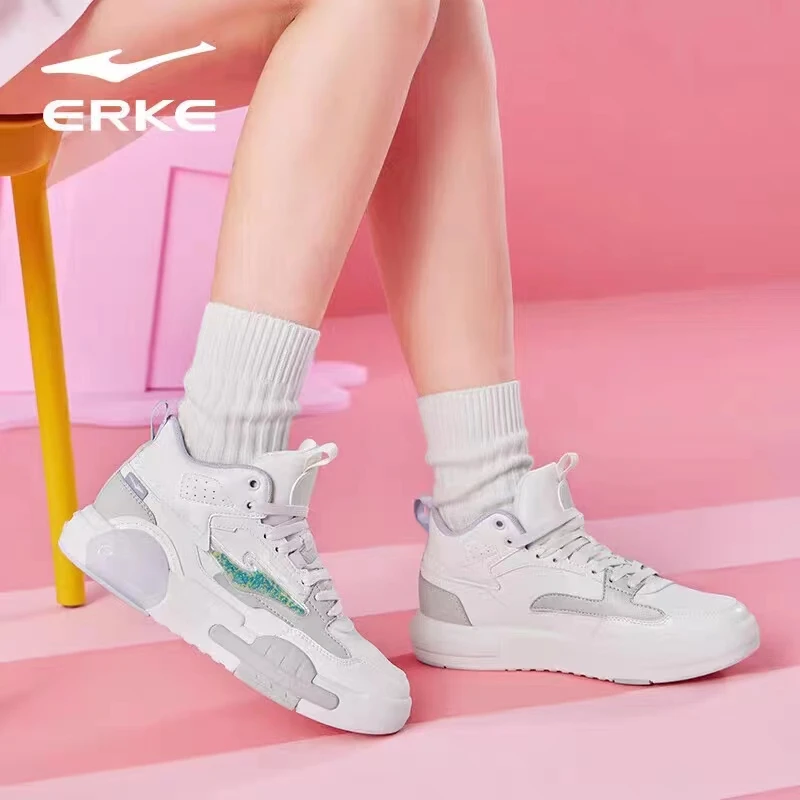 【特价福利】奶油丨鸿星尔克春季新款休闲鞋潮流百搭舒适运动鞋1415