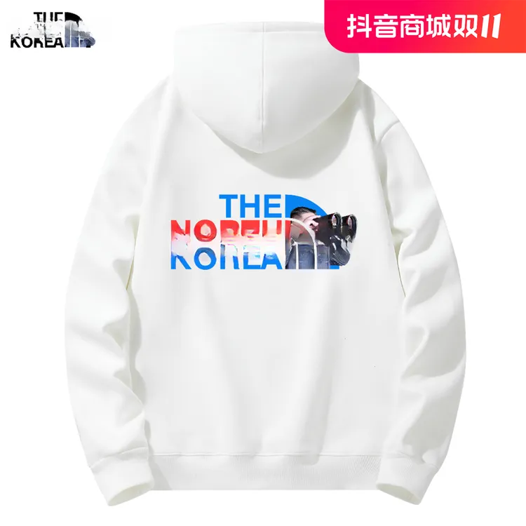 【官方正版】北朝鲜卫衣将军联名northKorea连帽logo 北韩秋冬卫衣