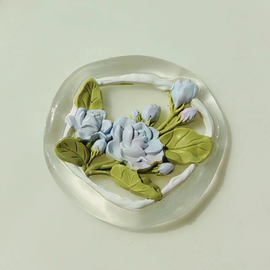花  火漆印章纯铜章头纯手工DIY