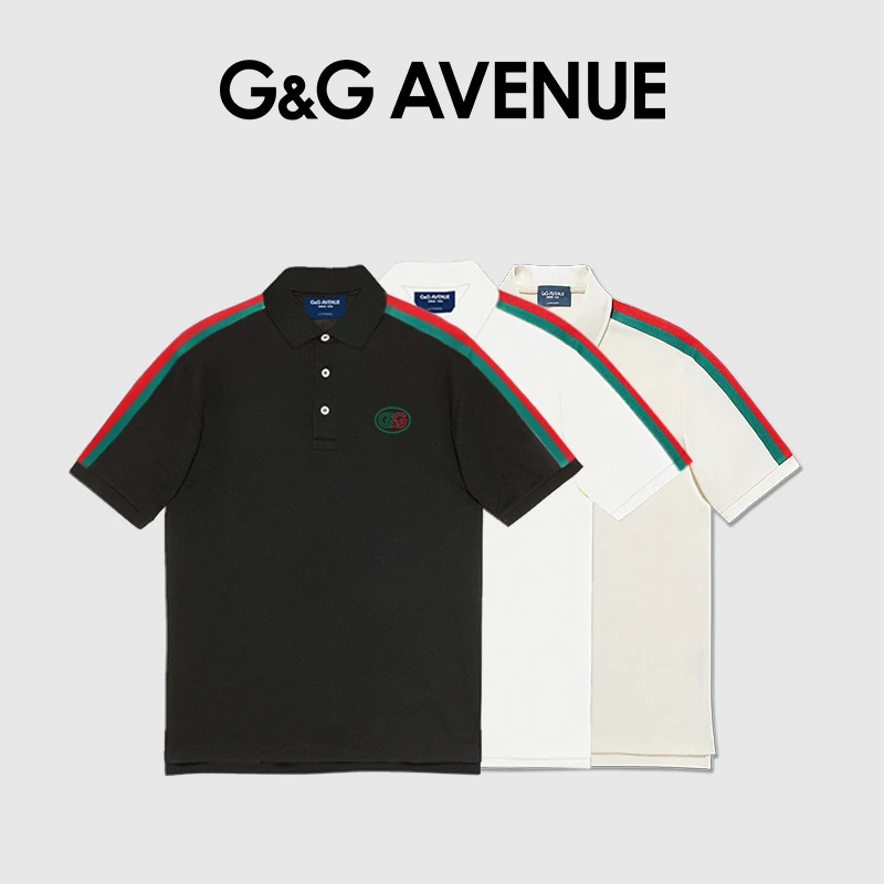 G&G AVENUE2025年夏季新款翻领时尚POLO衫休闲日常男女同款短袖潮