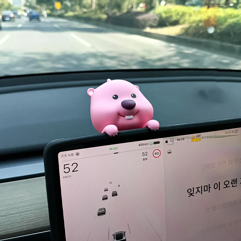 [趴趴露比]汽车摆件创意车载网红装饰车顶车尾搞怪公仔挂件饰