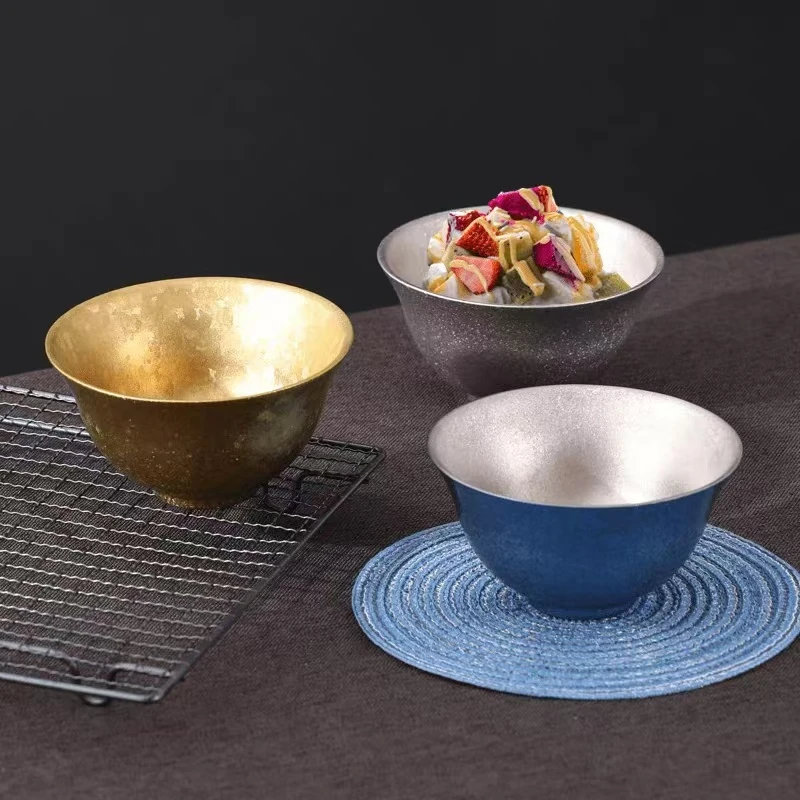 高端纯钛碗家用饭碗汤碗