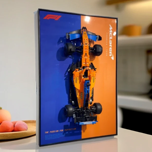 积木板【1：8】迈凯伦方程式F1【定制挂板】挂件装饰品【不含车】A40+B35