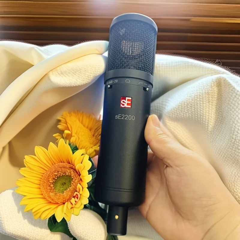 99新  二手美国大震膜电容麦SE2200 电脑直播声卡家用录音唱歌