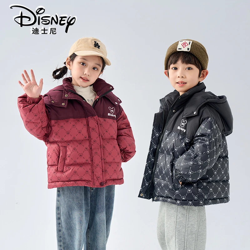 Disney/迪士尼儿童羽绒服男女童黑金系列连帽外套XME4SU506