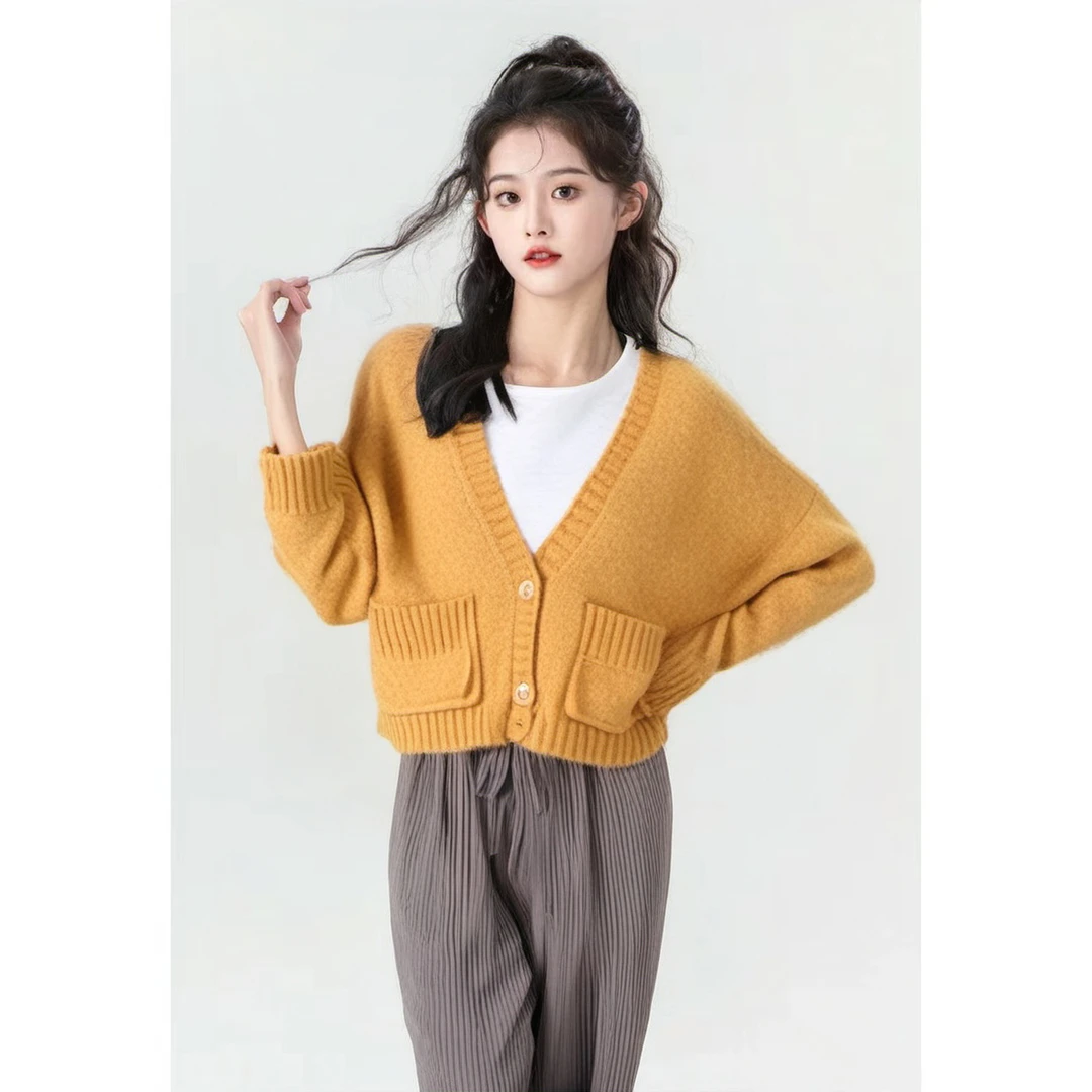 Basic House/百家好 韩版针织开衫外套 BJ497-HUCD720BCA