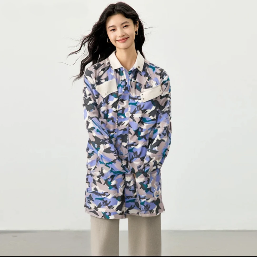 Basic House/百家好   时尚迷彩韩式纯棉羽绒服BJ536-HTDJ721JLC