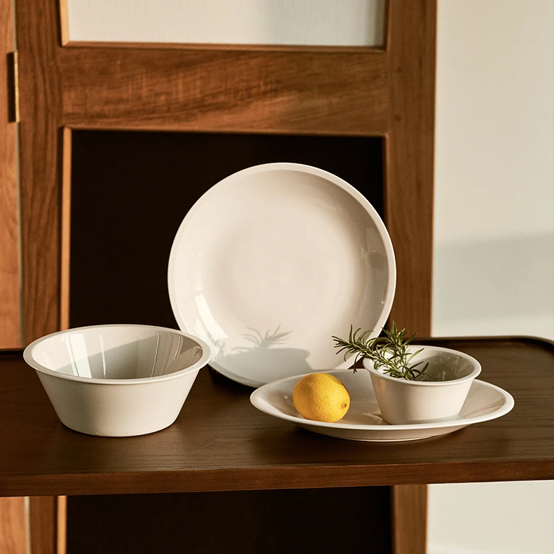 莫语ins日系灰色陶瓷餐具碗盘高级感餐具家用泡茶全套盘子餐盘