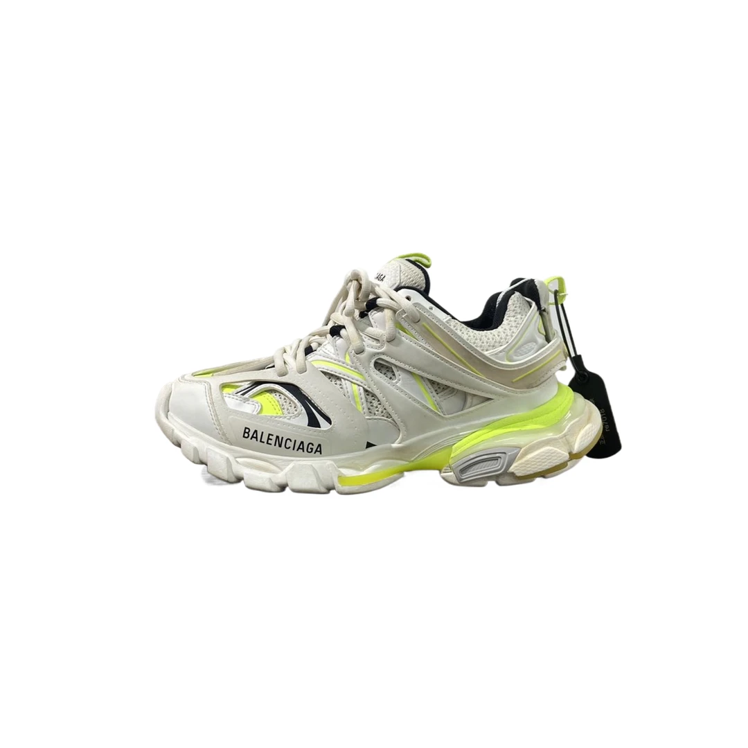 37码 BLCG/巴黎世家 Track 白绿老爹鞋 97新 re7018