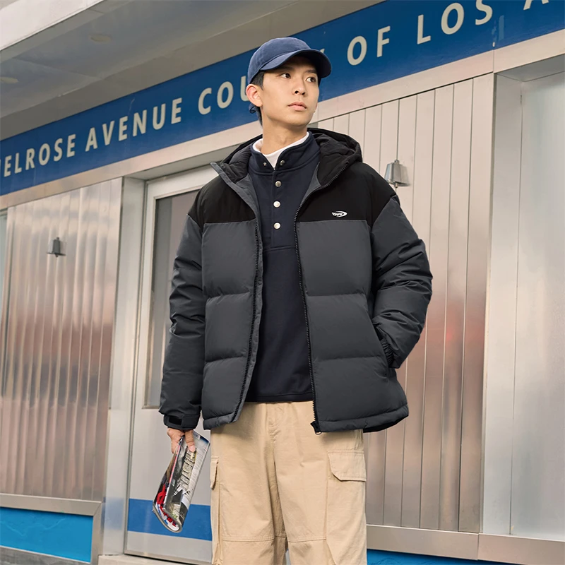 羽绒服2025冬季男女保暖韩版短款羽绒服宽松连帽休闲运动外套户外