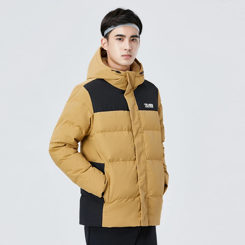 361°男子羽绒服2023春款潮连帽短款加厚保暖运动外套552044311