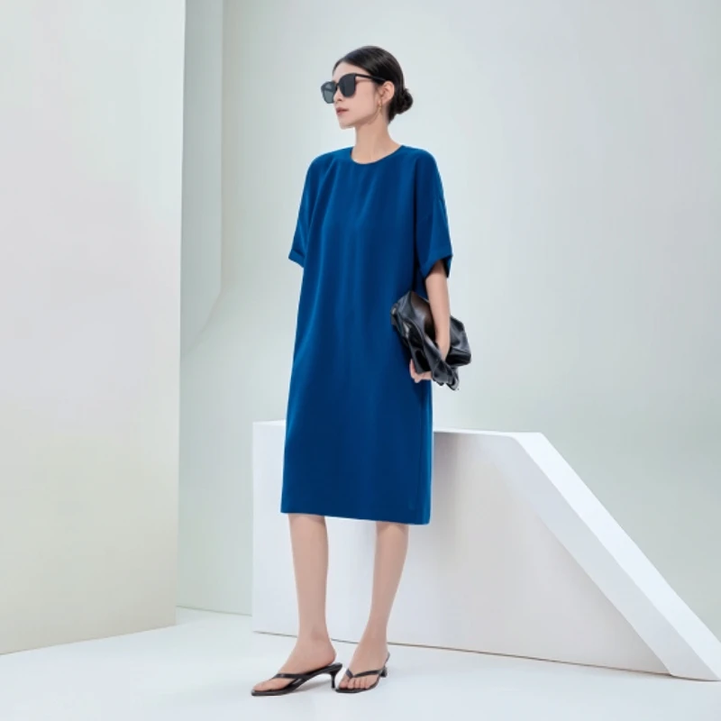 TinaK宽松连衣裙女款时尚百搭夏季女士休闲设计师气质 LY124165