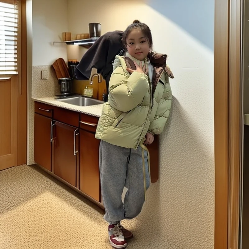 中大童2024冬季久275560新款90白鸭·气质时髦高定洋气时尚童装