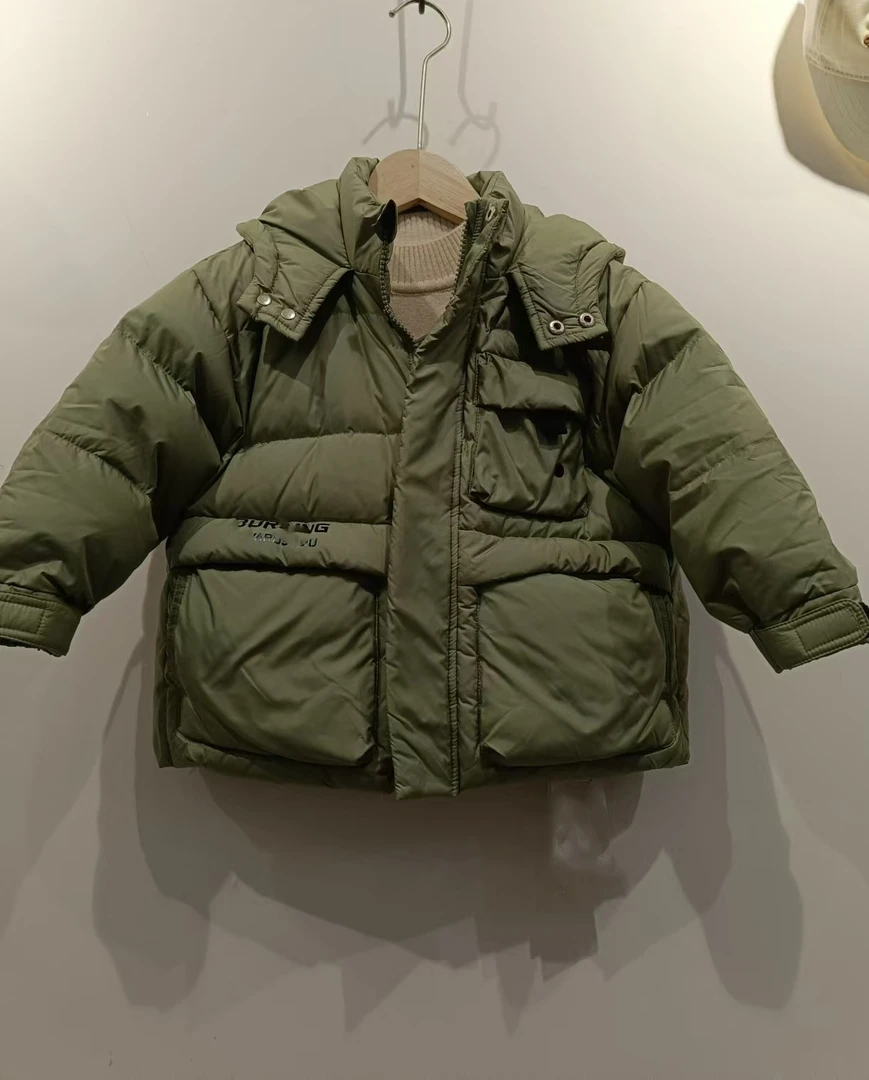 小童冬款叮9703男童洋气休闲时尚加厚宝宝韩版羽绒服