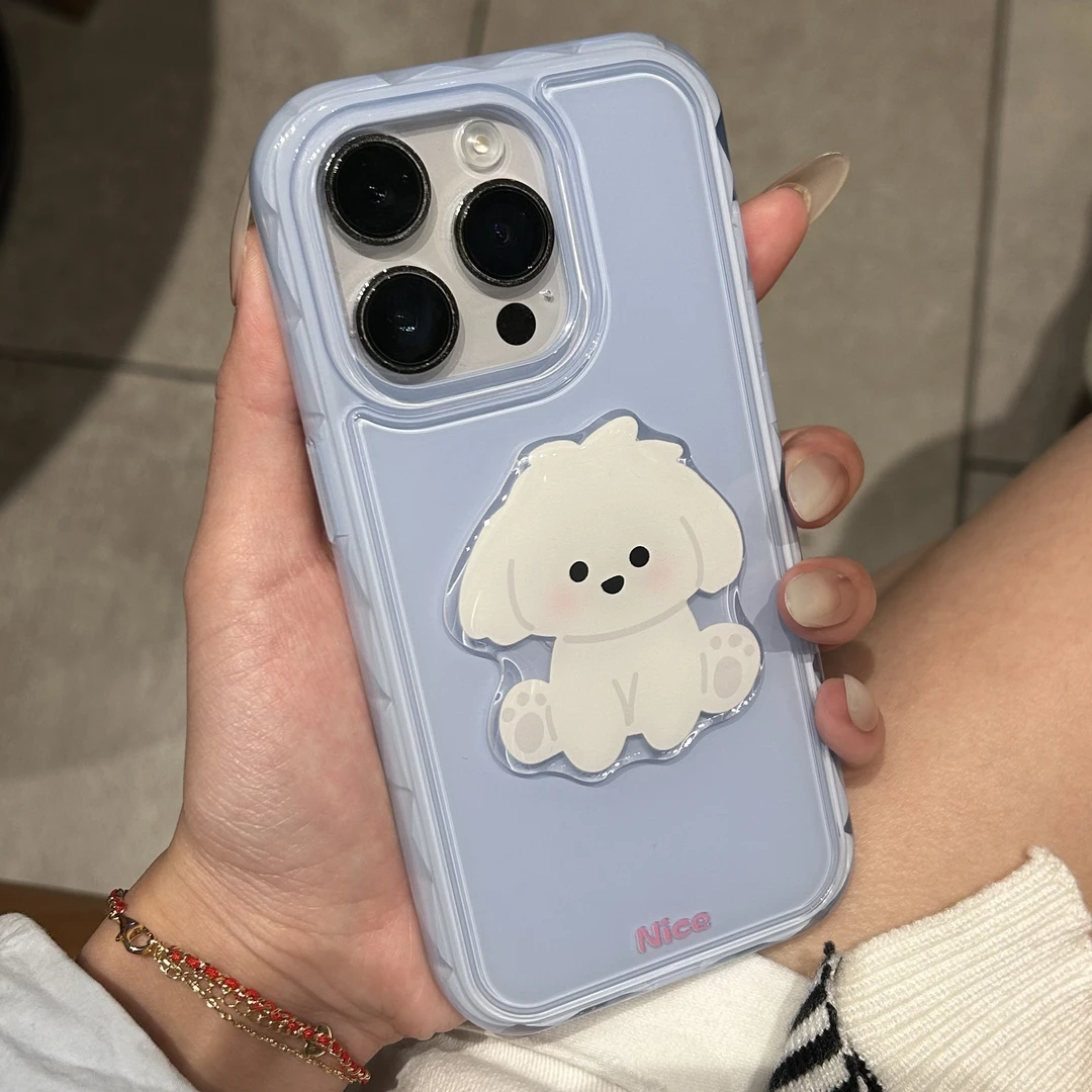 新款可爱趣味狗狗适用苹果16手机壳iPhone15promax少女14/13/12软