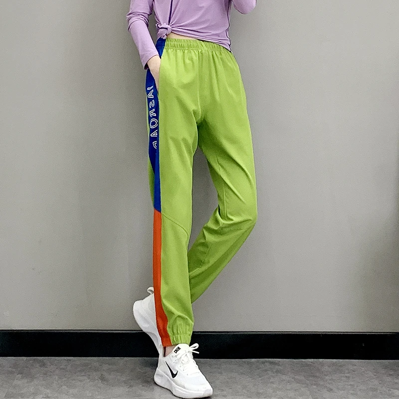 户外运动弹力速干裤女长裤束脚裤轻薄吸汗透气快干徒步登山裤夏季