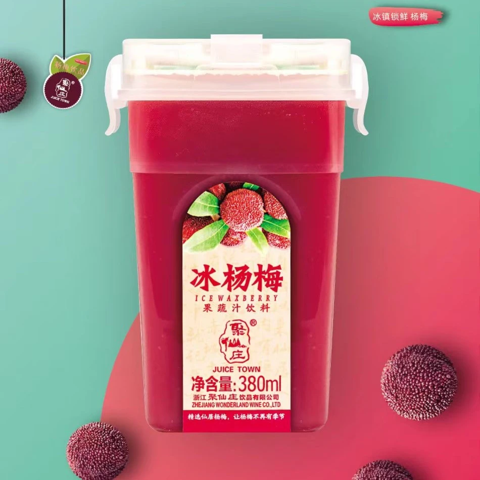 仙居杨梅汁聚仙庄杨梅果蔬汁380ml/6瓶装饮料解渴冰镇