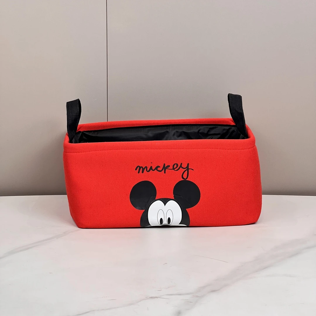 Disney/迪士尼化妆品小物件收纳盒防潮防尘书桌整理内衣物米奇
