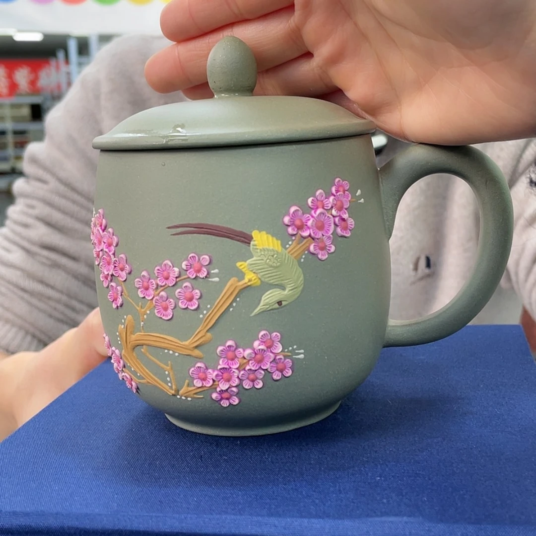【闪购商品】紫砂茶杯豆喜上眉梢