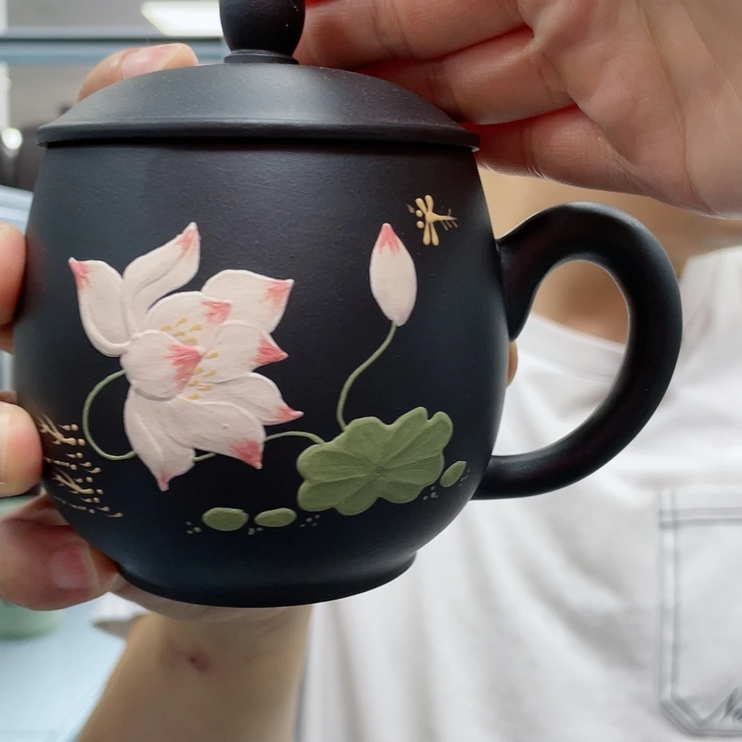 紫砂茶杯荷花1111111111111111