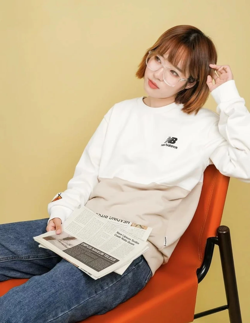 NB 瑕疵品潮服孤品休闲情侣圆领百搭潮服时尚宽松秋冬印花套头