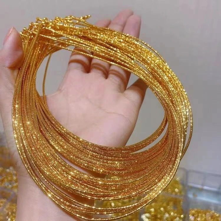 花萌 镀K金吊坠 项圈项链新款女项链女ins挂绳批发项圈女颈带锁骨
